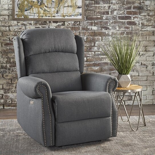 Desiree Tufted Fabric Power Recliner